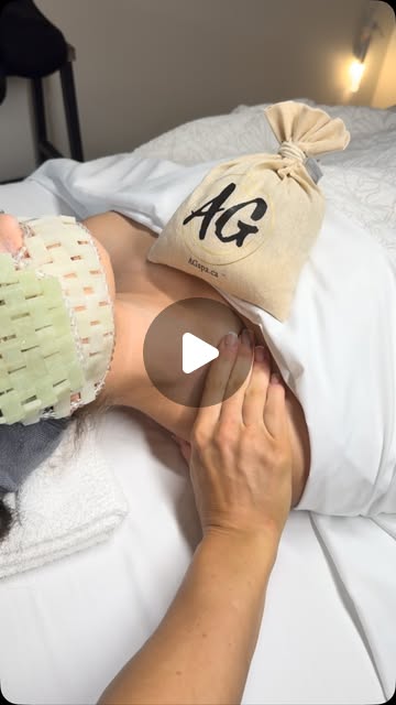 Herb compress applied during a massage at AG Spa